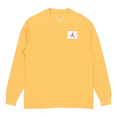 AIR JORDAN Air Jordan Logo Print Crew-neck Sports 'Flight Yellow'