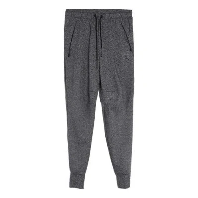 AIR JORDAN Men's Air Jordan Fleece Lined Athleisure Casual Sports Long Pants/Trousers Gray