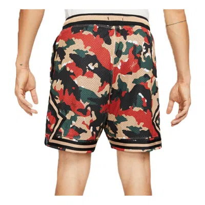 AIR JORDAN Men's Air Jordan Flight Heritage Diamond Camouflage Mesh Breathable Casual Sports Shorts Yellow