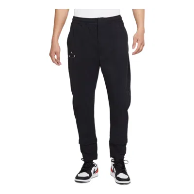 AIR JORDAN Men's Air Jordan Logo Alphabet Solid Color Drawstring Straight Casual Pants/Trousers Autumn Black