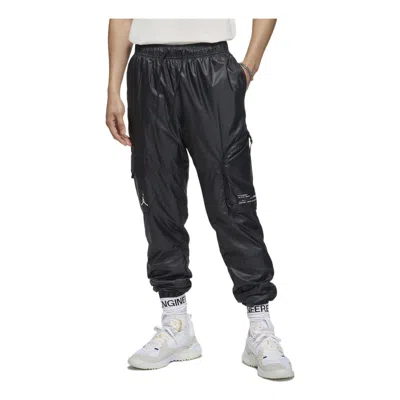 AIR JORDAN Men's Air Jordan Solid Color Logo Printing Casual Pants/Trousers Black