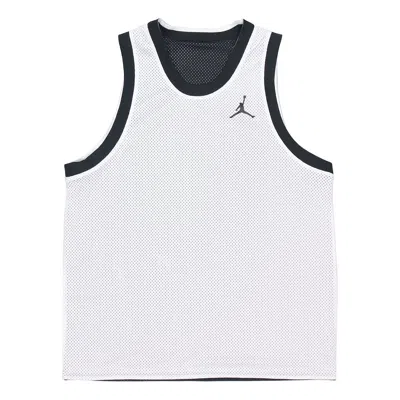 AIR JORDAN Men's Air Jordan Sport Dna Logo Printing Reversible Breathable Basketball Sports Black Vest