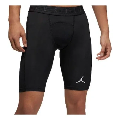 AIR JORDAN Men's Air Jordan Sport Dri-FIT Logo Printing Moisture Conduction Quick Dry Gym Shorts Black