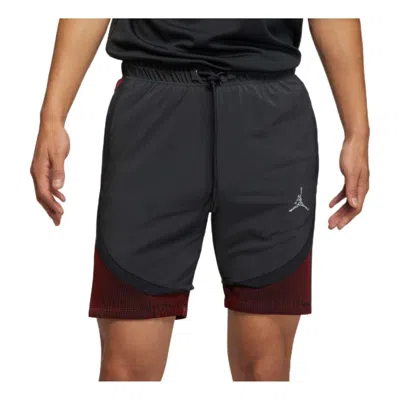 AIR JORDAN Men's Air Jordan SS22 Logo Micro Mark Lacing Casual Shorts Black