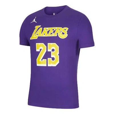 AIR JORDAN Air Jordan NBA Statement Edition Los Angeles Lakers LeBron James No. 23 Basketball Sports Short Slee