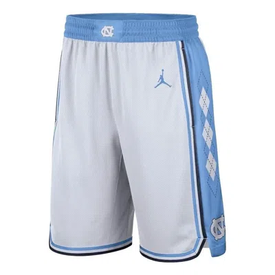 AIR JORDAN Air Jordan North Carolina Tar Heels Replica Team Basketball Shorts 'White Blue'