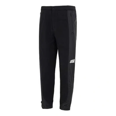AIR JORDAN Air Jordan Patchwork Knitted Sweatpants 'Black'