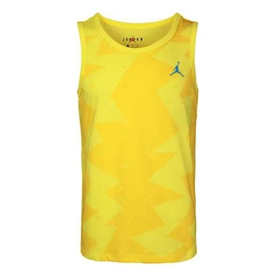 AIR JORDAN Air Jordan Printed Poolside Printing Basketball Sports Vest Yellow