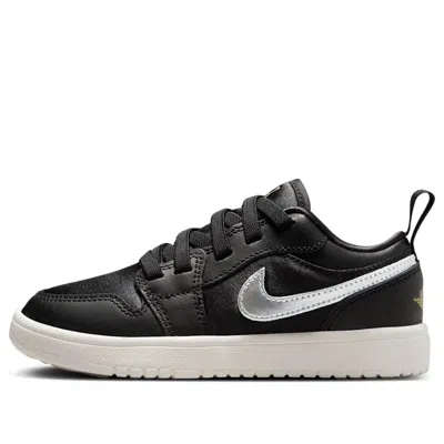 AIR JORDAN (PS) Air Jordan 1 Low ALT SE 'Black Silver Sail Gold'