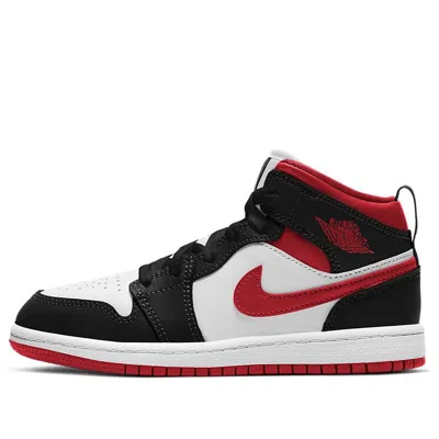 AIR JORDAN (PS) Air Jordan 1 Mid 'Black Gym Red'