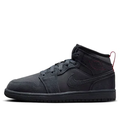 AIR JORDAN (PS) Air Jordan 1 Mid SE Craft 'Dark Smoke Red'