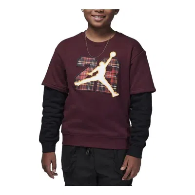 AIR JORDAN (PS) Air Jordan 23 2fer Crew Top 'Night Maroon'