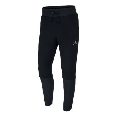 AIR JORDAN Air Jordan Splicing Bundle Feet Casual Sports Long Pants Black