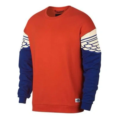 AIR JORDAN Air Jordan Splicing Wings Pattern Casual Round Neck Pullover
