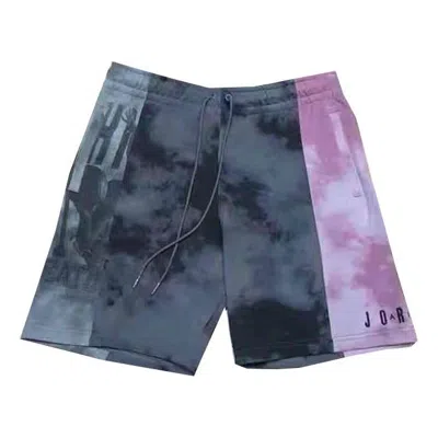 AIR JORDAN Air Jordan Sport DNA Embroidered Pattern Contrast Color Stitching Shorts Gray
