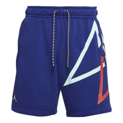 AIR JORDAN Air Jordan Sport Dna Flying Man Embroidered Sports Shorts Royal blue