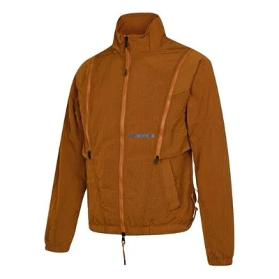 AIR JORDAN Air Jordan Sports Life Series Removable Long Sleeve Logo Stand Up Collar Jacket Coat Orange