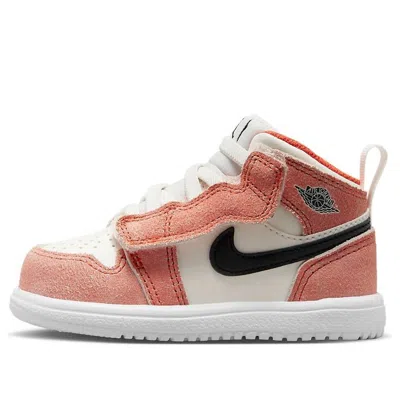 AIR JORDAN (TD) Air Jordan 1 Mid ALT SE 'Team Orange Sail White'