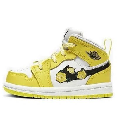 AIR JORDAN (TD) Air Jordan 1 Mid SE 'Rose Patch - Dynamic Yellow'