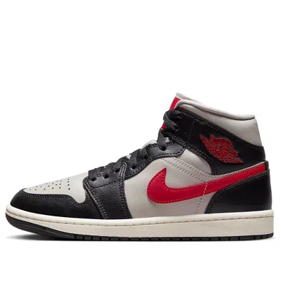 AIR JORDAN (WMNS) Air Jordan 1 Mid 'Black Gym Red Grey'