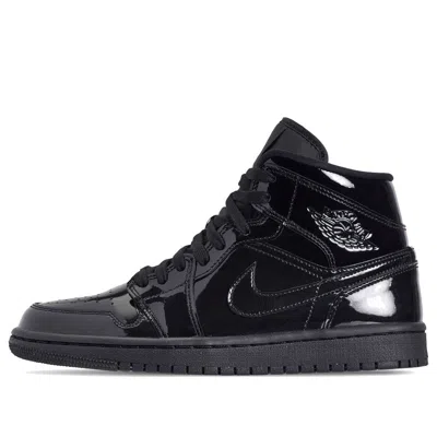 AIR JORDAN (WMNS) Air Jordan 1 Mid Patent SE 'Triple Black'