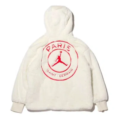AIR JORDAN (WMNS) Air Jordan Brand AS WJ PSG Paris Saint-Germain fur Jacket White