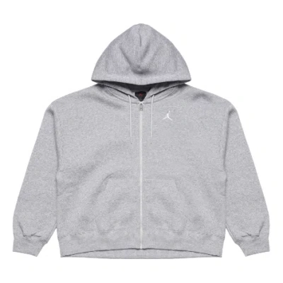 AIR JORDAN (WMNS) Air Jordan Brooklyn Fleece Full-Zip Hoodie Asia Sizing 'Dark Grey Heather'