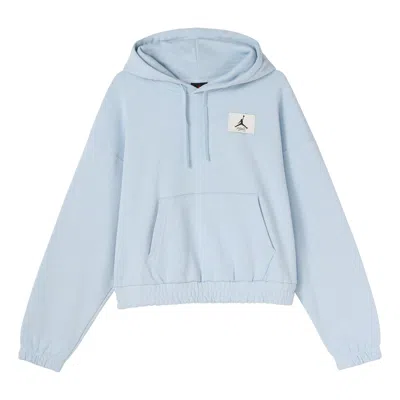 AIR JORDAN (WMNS) Air Jordan Casual Sports Knit Loose Hoodie Short Blue