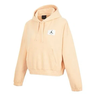 AIR JORDAN (WMNS) Air Jordan Casual Sports Knit Loose hoodie Short 'Yellow'