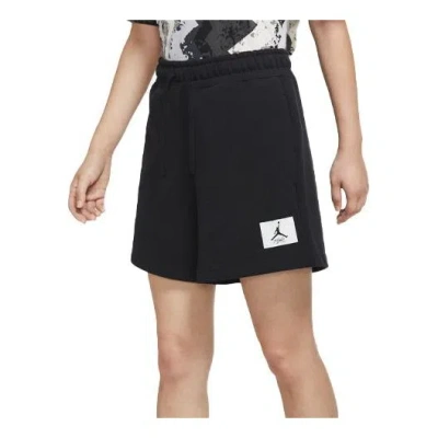 AIR JORDAN (WMNS) Air Jordan Essentials Logo Pattern Loose Lacing Sports Shorts Black