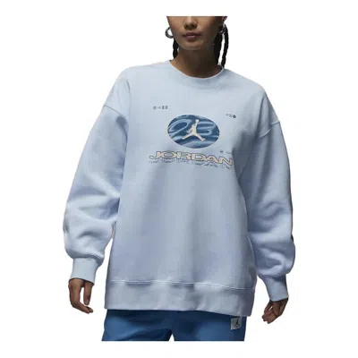 AIR JORDAN (WMNS) Air Jordan Fearless Fleece Sweatshirt Asia Sizing 'Light Blue'