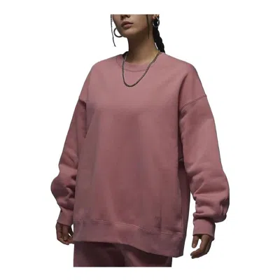 AIR JORDAN (WMNS) Air Jordan Flight Fleece Crewneck Sweatshirt 'Pink'