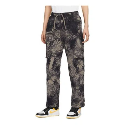 AIR JORDAN (WMNS) Air Jordan (Her)itage Tie Dye Lacing Straight Long Pants/Trousers Olive Grey
