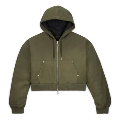 AIR JORDAN (WMNS) Air Jordan x Travis Scott Canvas Hooded Jacket Asia Sizing 'Cargo Khaki'