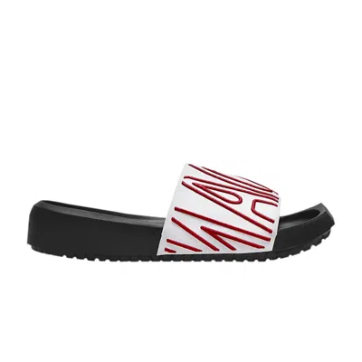 AIR JORDAN WMNS JORDAN NOLA SLIDE 'WHITE BLACK GYM RED'