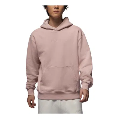 AIR JORDAN Air Jordan Wordmark Fleece Pullover Hoodie Asia Sizing 'Pink Oxford'
