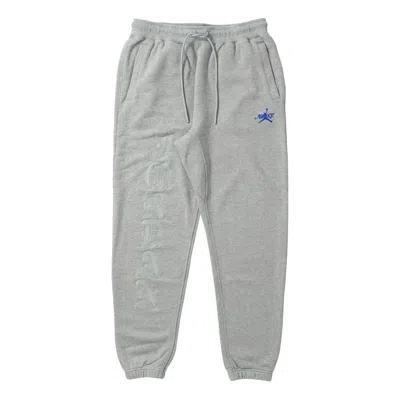 AIR JORDAN Air Jordan x Awake NY Fleece Pants 'Dark Grey Heather Game Royal'