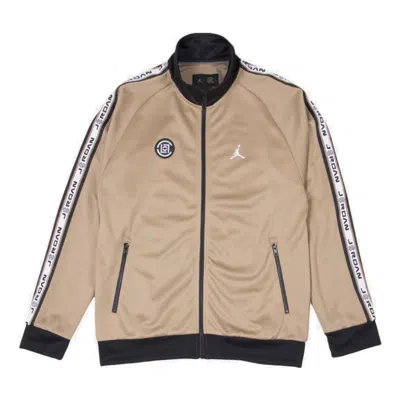 AIR JORDAN Air Jordan x CLOT Tricot Jacket Brown Logo 'Brown'