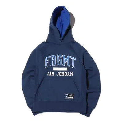 AIR JORDAN Air Jordan x Fragment Design FW Pullovers Street Style Collaboration Long Sleeves Men Blue