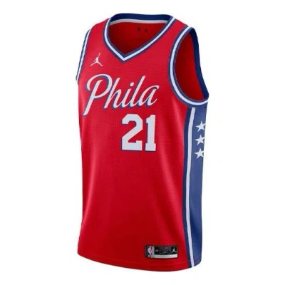 AIR JORDAN Air Jordan x NBA Philadelphia 76ers Jerseys 'Joel Embiid 21'