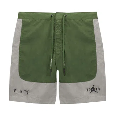 AIR JORDAN AIR JORDAN X OFF-WHITE MJ BAGGY SHORT 'FOREST GREEN/PHANTOM/BLACK'