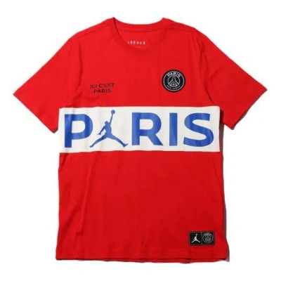 AIR JORDAN Air Jordan x PSG Paris Saint-Germain Short Sleeve Red