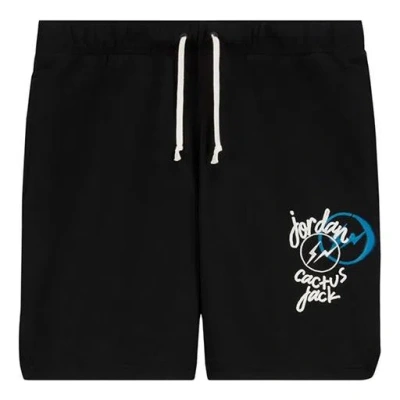 AIR JORDAN Air Jordan x Travis Scott x Fragment Sports Shorts 'Black White'