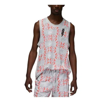AIR JORDAN Air Jordan Zion Mesh Print Tank 'Silver'