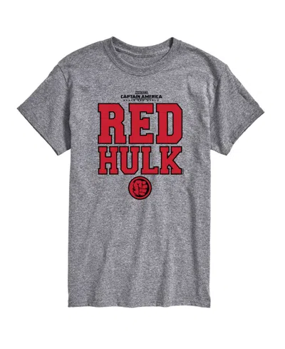 AIRWAVES MEN'S CAPTAIN AMERICA BRAVE NEW WORLD RED HULK SHORT SLEEVE T-SHIRT