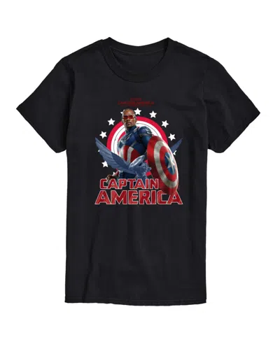 AIRWAVES MEN'S CAPTAIN AMERICA BRAVE NEW WORLD SHORT SLEEVE T-SHIRT