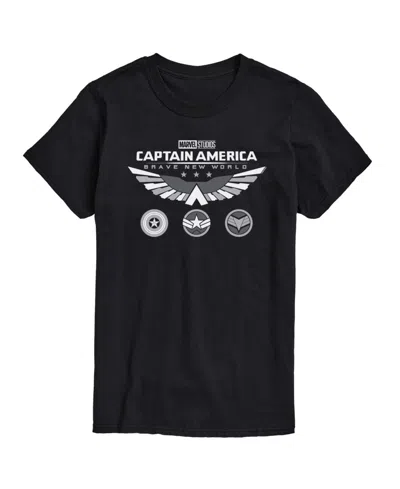 AIRWAVES MEN'S CAPTAIN AMERICA BRAVE NEW WORLD SHORT SLEEVE T-SHIRT