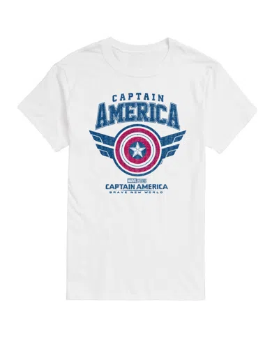 AIRWAVES MEN'S CAPTAIN AMERICA BRAVE NEW WORLD SHORT SLEEVE T-SHIRT
