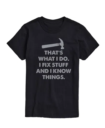 AIRWAVES MEN'S FATHER'S THAT'S WHAT I DO FIX THINGS SHORT SLEEVE T-SHIRT