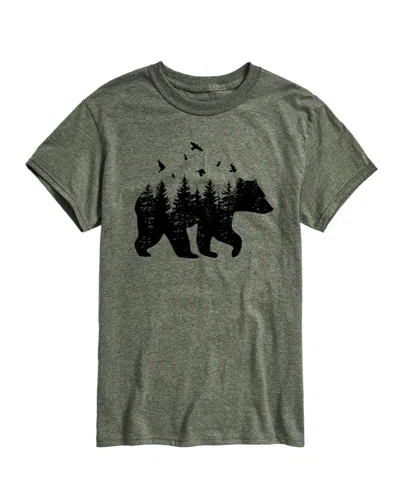 AIRWAVES MEN'S FOREST BEAR SILHOUETTE SHORT SLEEVE T-SHIRT